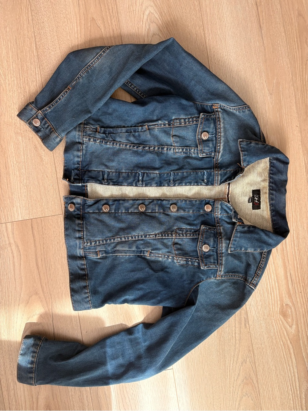 Women's Classic Blue Denim Jacket - Casual Button-Up Jean Jacket